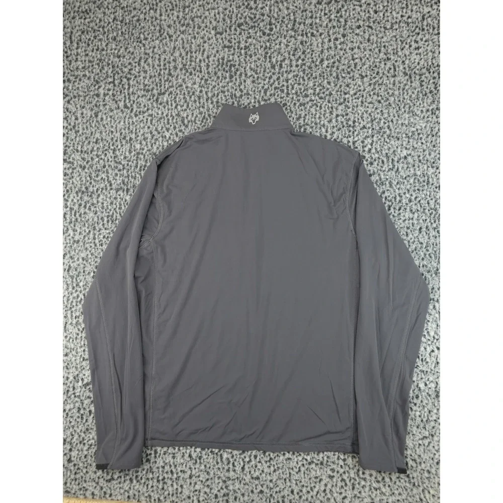 Greyson Quarter Zip Pullover‎ Mens Medium Gray Cadillac Logo Long Sleeve